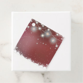 Create Your Own Personalised Xmas Lights Snowflake Favour Tags