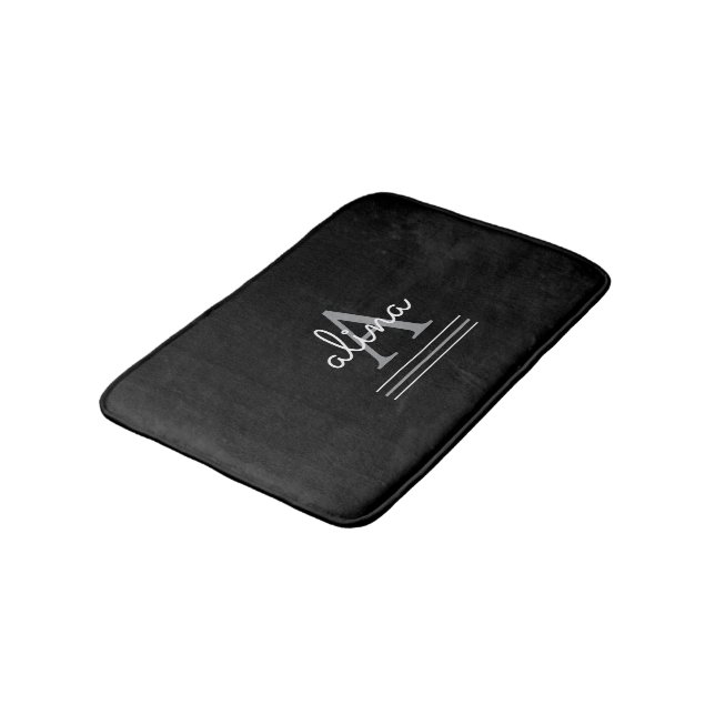 Create Your Own Personalize Monogram Bath Mat (Angled)