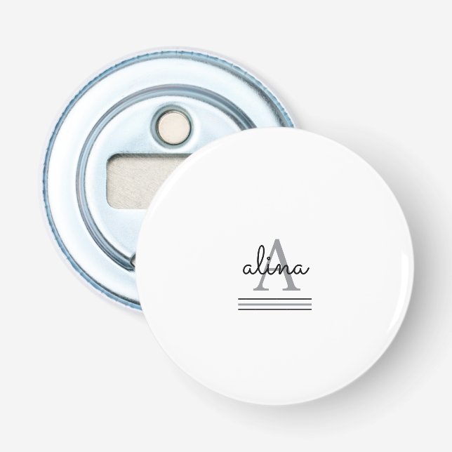 Create Your Own Personalize Monogram Bottle Opener (Front)