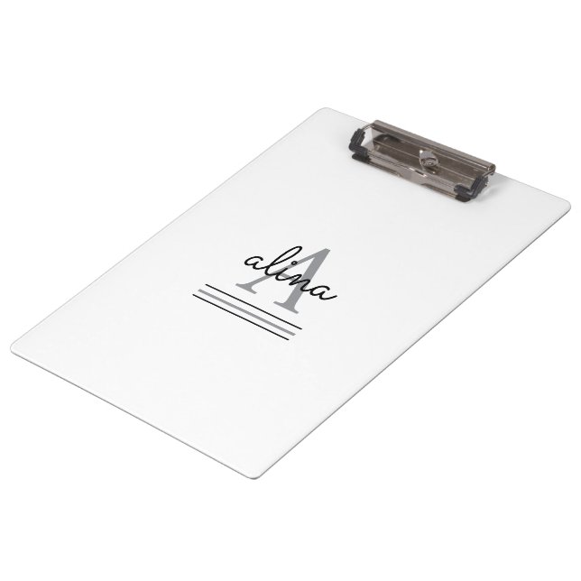 Create Your Own Personalize Monogram Clipboard (Angled)