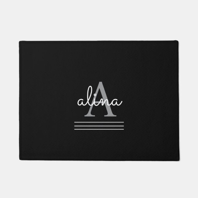 Create Your Own Personalize Monogram Doormat (Front)