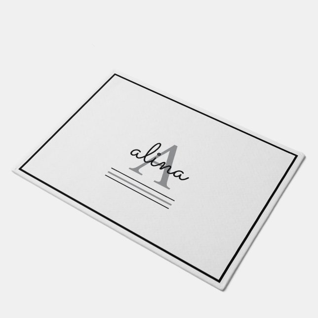 Create Your Own Personalize Monogram Doormat (Angled)