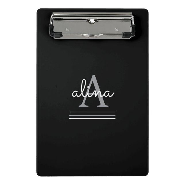 Create Your Own Personalize Monogram Mini Clipboard (Front)