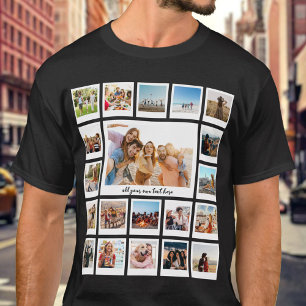 Create Your Own Personalized 20 Photo Collage T-Shirt