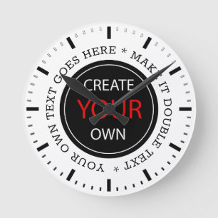 Create Your Own - Personalized, branded / Custom Round Clock