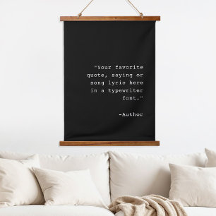 Create Your Own Personalized Custom Quote Hanging Tapestry