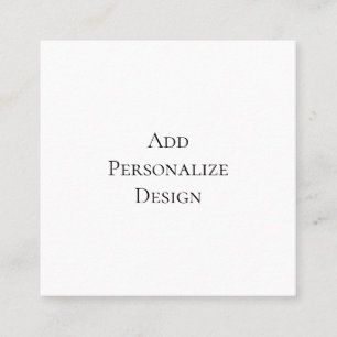 Create Your Own Personalized Custom  Square Business Card