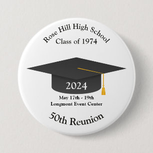 Create Your Own Personalized Reunion Buttons! 7.5 Cm Round Badge
