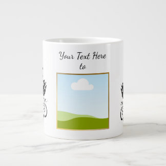 Create Your Own personalized Template Text  Large Coffee Mug