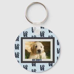 Create Your Own Pet Dog Cat Photo Key Ring