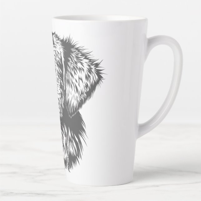 Create Your Own Pet Dog Customised Latte Mug (Right)