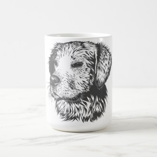 Create Your Own Pet Dog Customized Coffee Mug (Center)