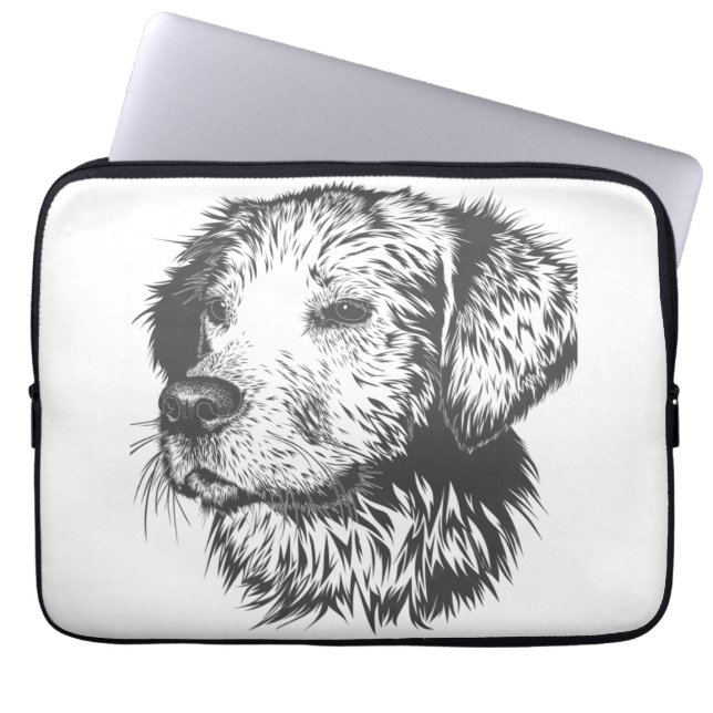 Create Your Own Pet Dog Customized Laptop Sleeve (Front)