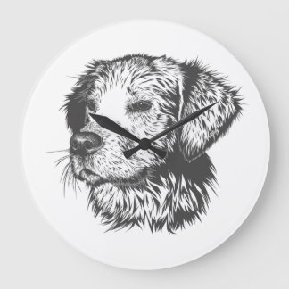 Create Your Own Pet Dog Customized Large Clock