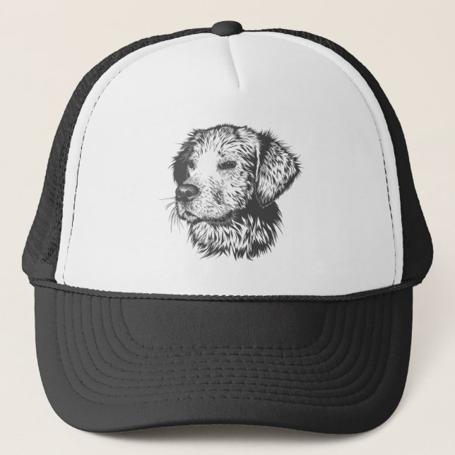 Create Your Own Pet Dog Customized Trucker Hat (Front)