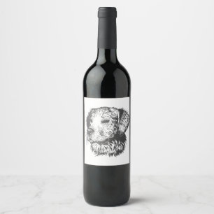 Create Your Own Pet Dog Customized Wine Label