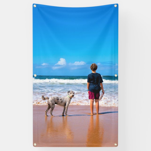 Create Your Own Pet Photo Banner Personalised (Vertical)
