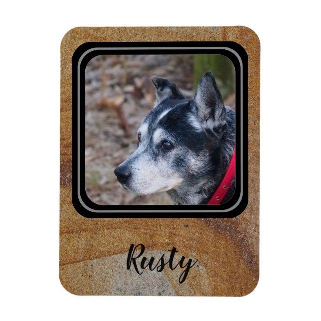 Create your own pet photo magnet (Vertical)