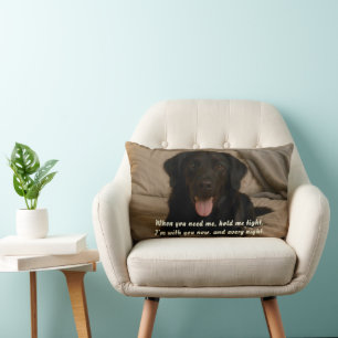 Create Your Own Pet's Photo Memorial Lumbar Pillow