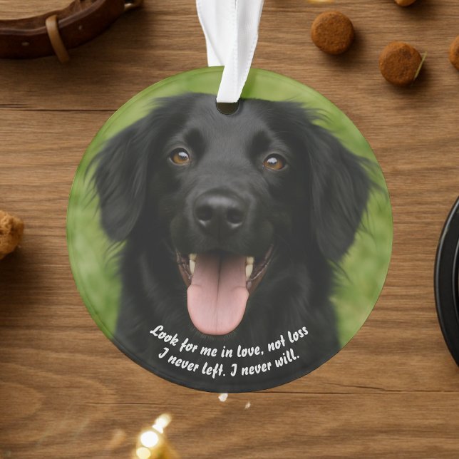 Create Your Own Pet's Photo Memorial Ornament (Creator Uploaded)