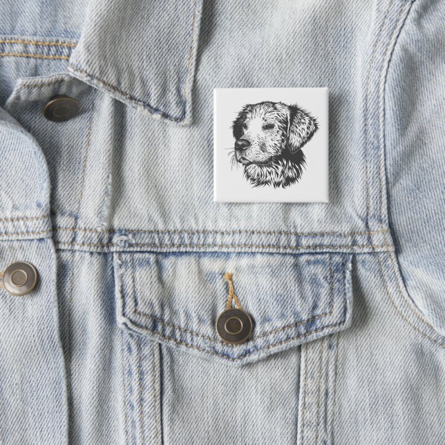 Create Your Own Photo 15 Cm Square Badge (In Situ)