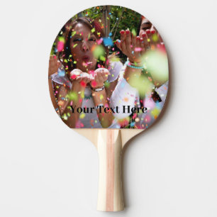 Create Your Own Photo and Text Customised Ping Pong Paddle