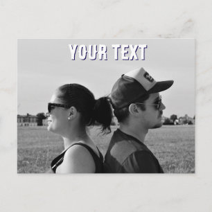 create your own photo and text Postcard