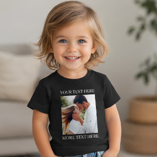 Create Your Own Photo and Text Toddler T-Shirt