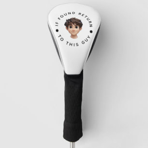Create Your Own Photo / Avatar Text and Name  Golf Head Cover