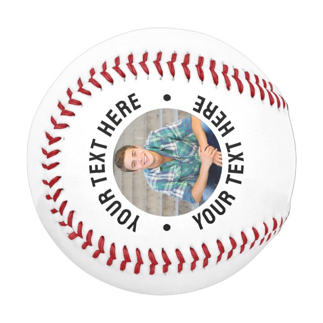 Create your Own Photo Baseball (Front Left)