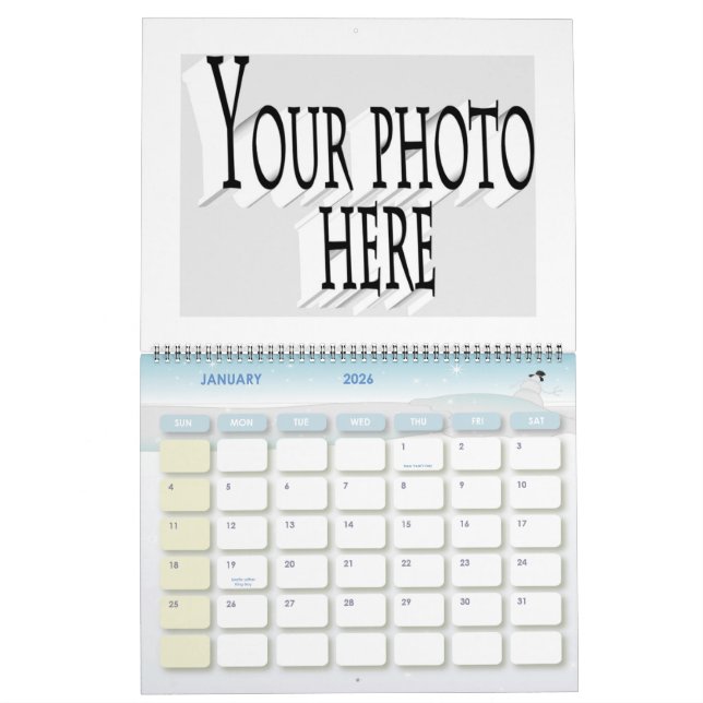 CREATE YOUR OWN PHOTO CALENDAR (Jan 2026)