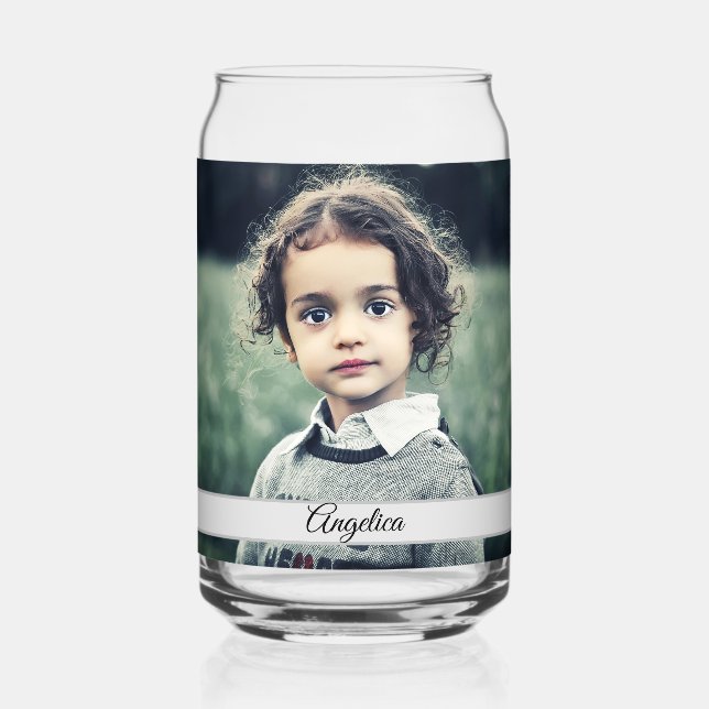 Create Your Own Photo Can Glass (Front)