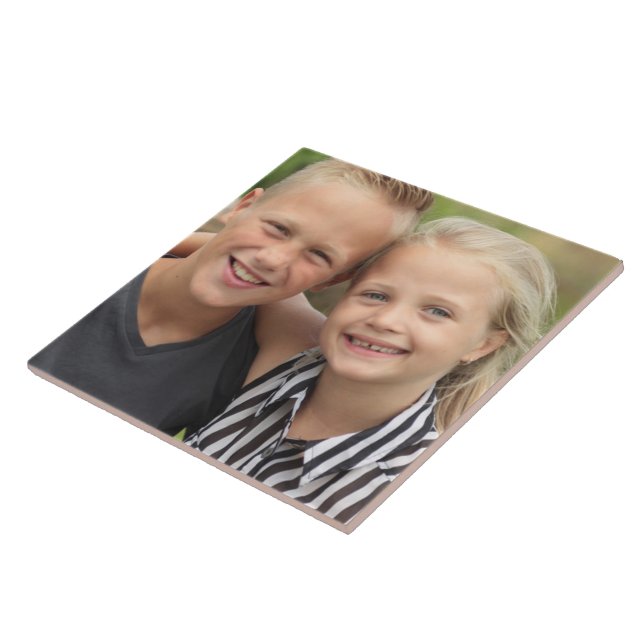 Create Your Own Photo  Ceramic Tile (Side)