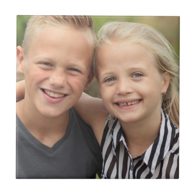 Create Your Own Photo  Ceramic Tile (Front)