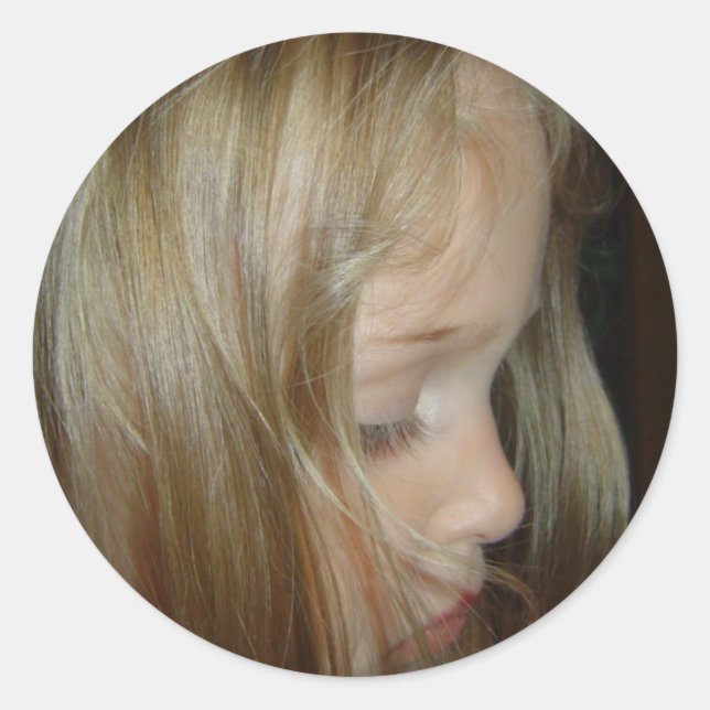 CREATE YOUR OWN PHOTO CLASSIC ROUND STICKER (Front)