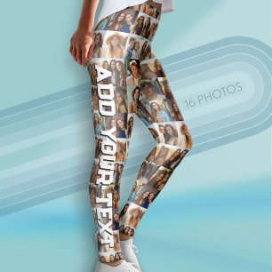 Create Your Own Photo Collage - 16 photos Leggings