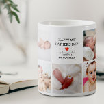 Create Your Own Photo Collage 1st Fathers Day Coffee Mug<br><div class="desc">Create your very own special first fathers day gift with this cute modern photo collage coffee mug. Featuring 9 square photographs, the text 'Happy 1st Father's Day', a we love you lots message and names. Makes a wonderful keepsake gift for dad on Fathers day, birthdays or christmas. All text can...</div>