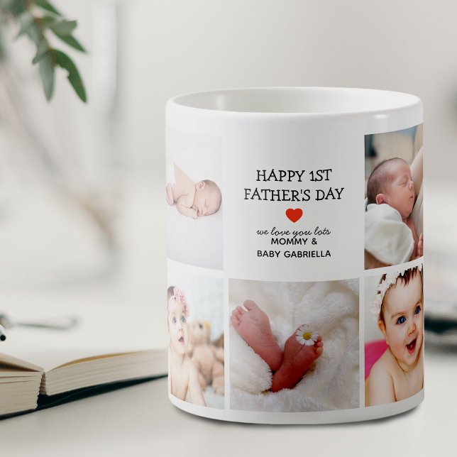 Create Your Own Photo Collage 1st Fathers Day Coffee Mug (Creator Uploaded)