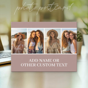 Create Your Own Photo Collage 4 Pictures Postcard