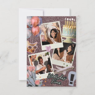 Create your own Photo Collage Birthday Invitation