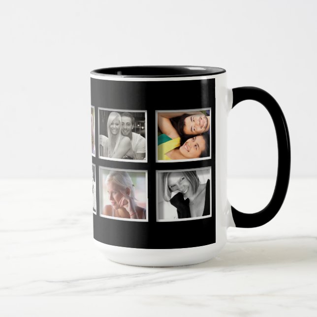 Create-Your-Own Photo Collage Coffee Mug (Right)