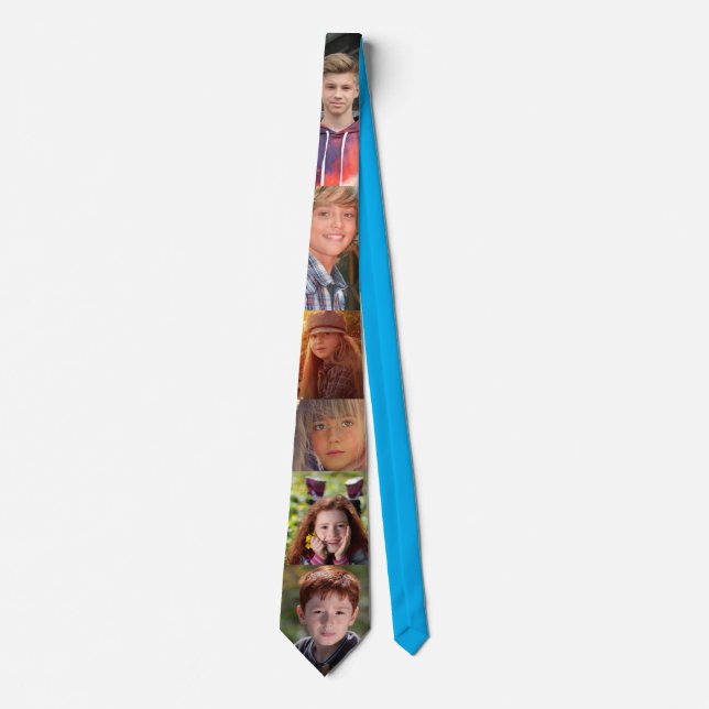 CREATE YOUR OWN PHOTO COLLAGE CUSTOM Neck Tie (Front)