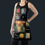 Create your own photo collage garden apron<br><div class="desc">Create your own family and flowers photo collage,  black apron 
You can personalise it and add your most beautiful photos,  monogram and text.
Beautiful garden & florist apron,  best apron for every gardening lover.</div>
