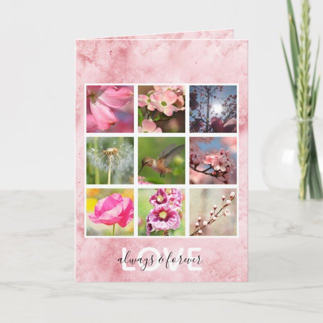 Create Your Own Photo Collage Love Card (Front)