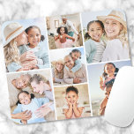 Create Your Own Photo Collage Mouse Pad<br><div class="desc">Personalised Photo Collage Mouse Pad. Add a personal and stylish touch to your desk with this custom mouse pad, perfect for home or office use. The design features a simple 7-photo collage—perfect for showcasing your favourite moments with family, friends, pets, or special memories. All colours can be changed to match...</div>