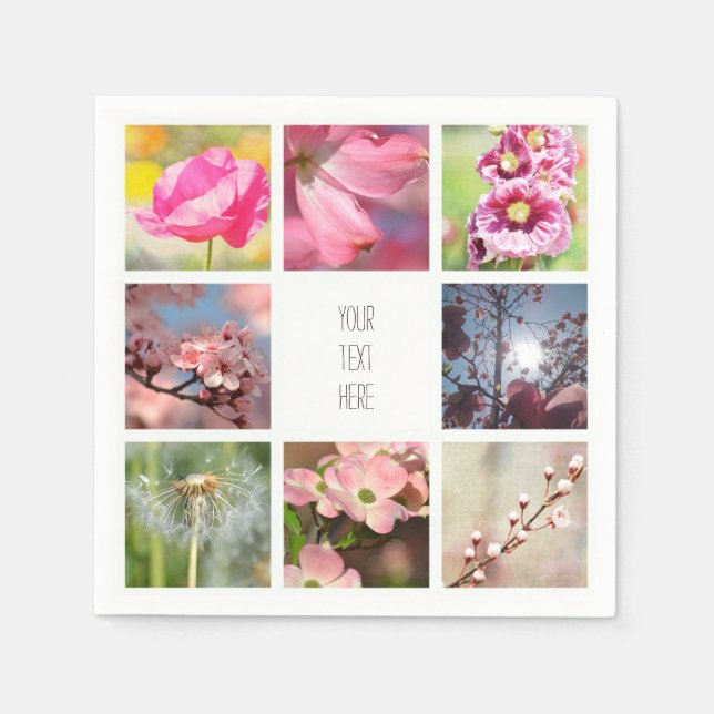 Create Your Own Photo Collage Napkin (Front)
