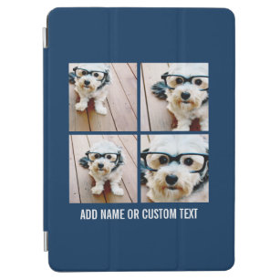 Create Your Own Photo Collage Navy 4 Pictures iPad Air Cover