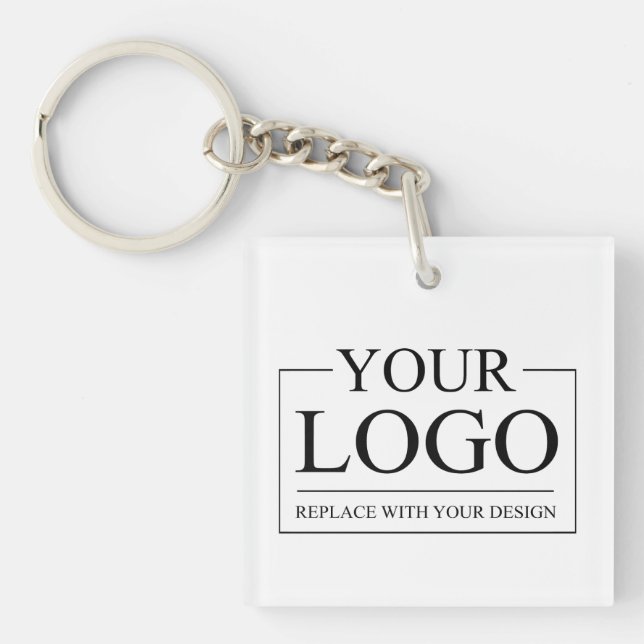 Create Your Own Photo Collage Personalised Logo Key Ring (Front)