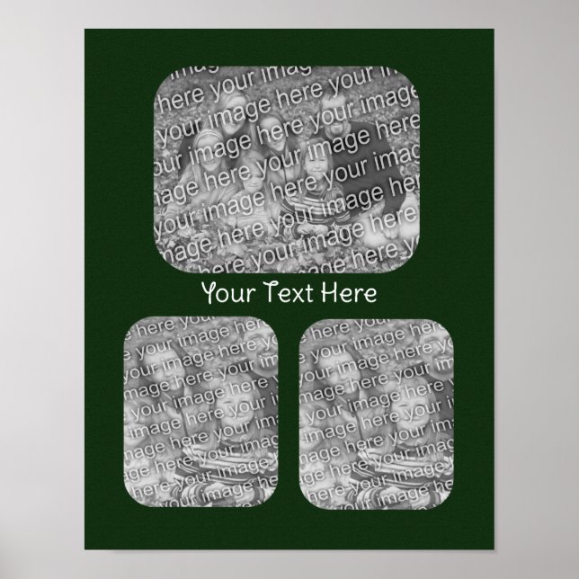 Create Your Own Photo Collage Personalised Poster (Front)