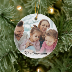 Create Your Own Photo Custom Pic DIY Ceramic Ornament